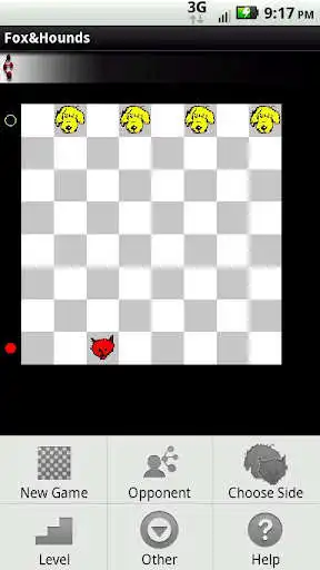 Play Fox And Hounds (Checkers) as an online game Fox And Hounds (Checkers) with UptoPlay