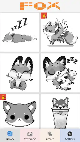 Play Fox Coloring Book Art as an online game Fox Coloring Book Art with UptoPlay