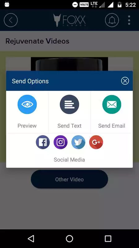 Play Foxx Legacy Video Share App