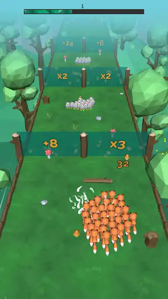 Play Foxy Crowd as an online game Foxy Crowd with UptoPlay