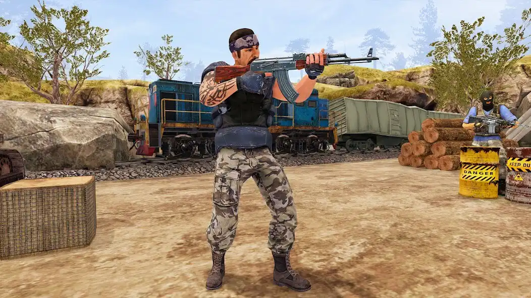 Play FPS 3D Commando Shooting Game as an online game FPS 3D Commando Shooting Game with UptoPlay