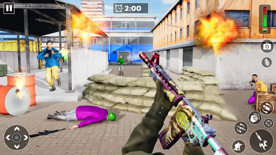 Play FPS Commando Ops Shooting Game as an online game FPS Commando Ops Shooting Game with UptoPlay