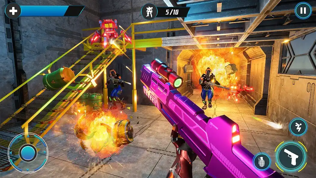 Play FPS Gun Robot Shooting Games as an online game FPS Gun Robot Shooting Games with UptoPlay