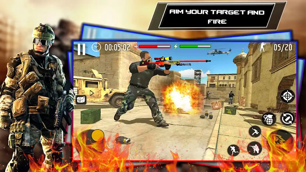 Play FPS Offline Encounter Strike : Gun Shooting Games  and enjoy FPS Offline Encounter Strike : Gun Shooting Games with UptoPlay