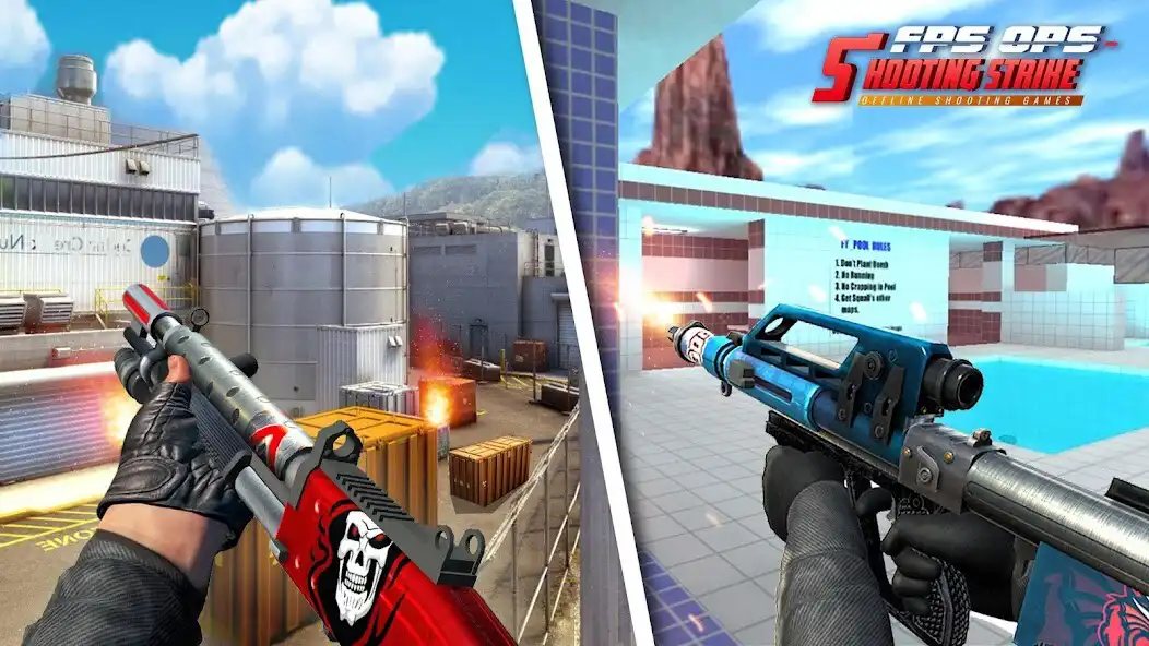 Play FPS OPS Shooting Strike : Gun Shooting Games as an online game FPS OPS Shooting Strike : Gun Shooting Games with UptoPlay