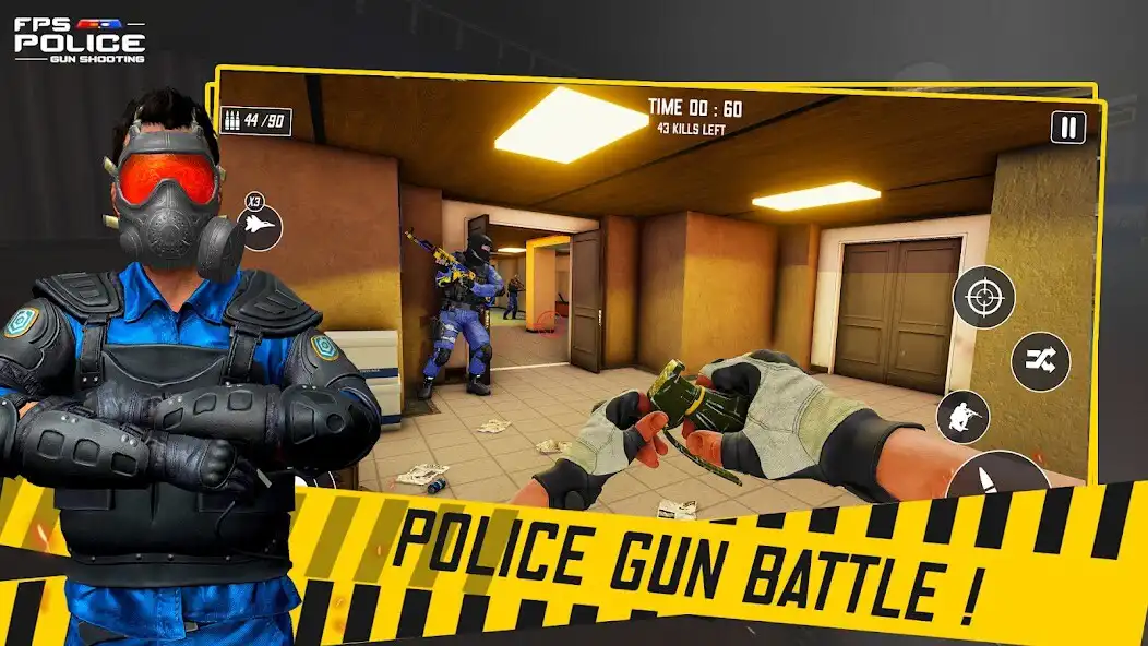 Play FPS Police: Gun Shooting Games as an online game FPS Police: Gun Shooting Games with UptoPlay