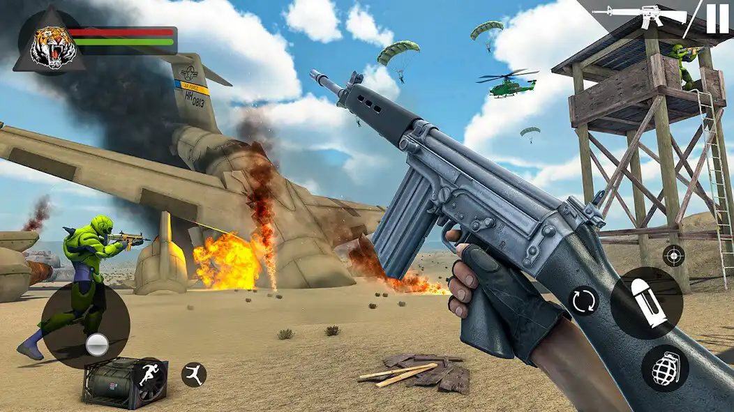 Play Fps Robot Shooting Games 3D as an online game Fps Robot Shooting Games 3D with UptoPlay