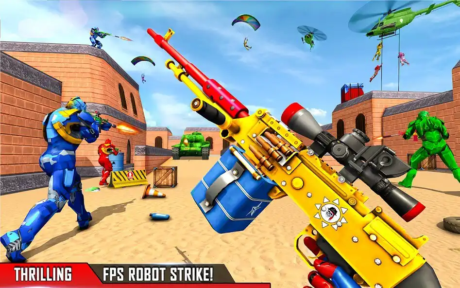 Play FPS Robot Shooting Gun Games as an online game FPS Robot Shooting Gun Games with UptoPlay