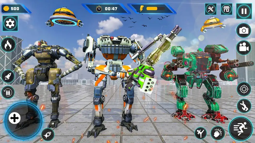Play FPS Robot Shooting:Mech War 3D as an online game FPS Robot Shooting:Mech War 3D with UptoPlay