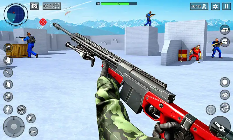 Play FPS War Game: Offline Gun Game as an online game FPS War Game: Offline Gun Game with UptoPlay