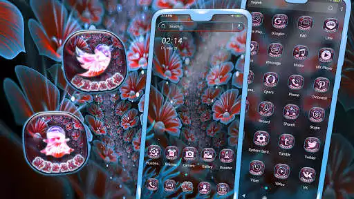 Play Fractal Flower Launcher Theme  and enjoy Fractal Flower Launcher Theme with UptoPlay