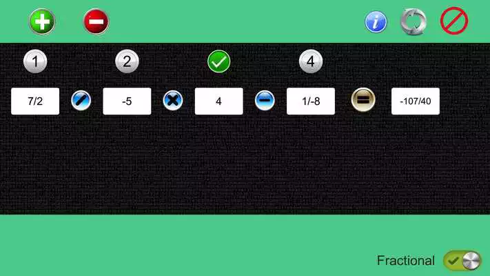 Play Fractional calculator Play Fractional calculator