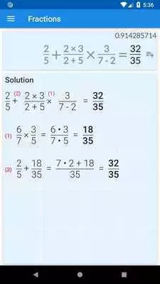 Play Fraction calculator free: easy solve math problems