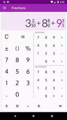 Play Fraction calculator free: easy solve math problems