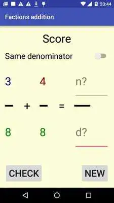 Play Fractions addition