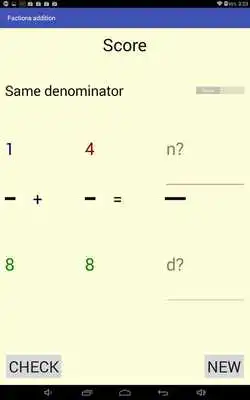 Play Fractions addition