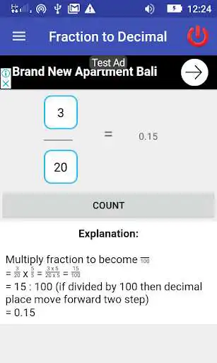 Play Fraction to Decimal  Percent as an online game Fraction to Decimal  Percent with UptoPlay