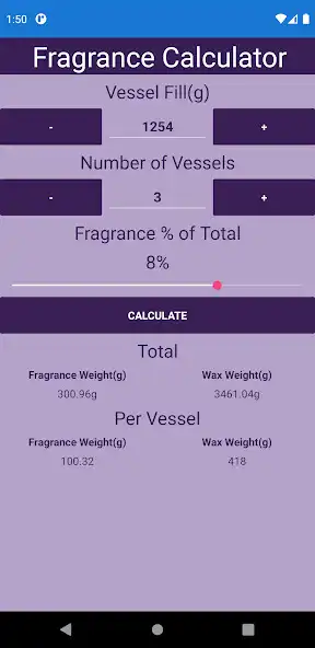 Play Fragrance Calculator by MattKayDev  and enjoy Fragrance Calculator by MattKayDev with UptoPlay