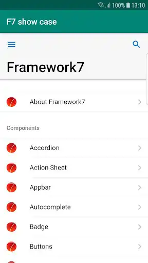 Play Framework7 show case  and enjoy Framework7 show case with UptoPlay