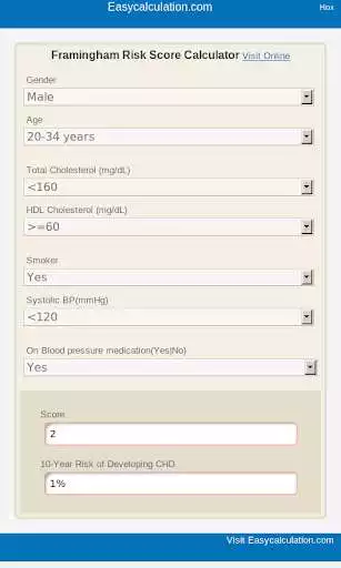 Play APK Framingham Risk Score Calci  and enjoy Framingham Risk Score Calci with UptoPlay com.hiox.FrghRkSceCalcul