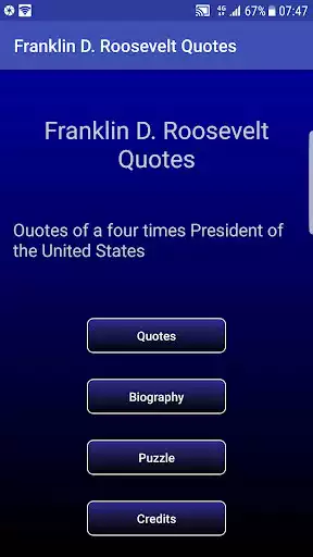 Play Franklin D. Roosevelt Quotes  and enjoy Franklin D. Roosevelt Quotes with UptoPlay