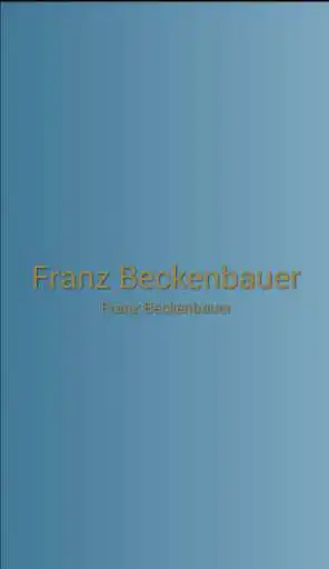 Play Franz Beckenbauer  and enjoy Franz Beckenbauer with UptoPlay