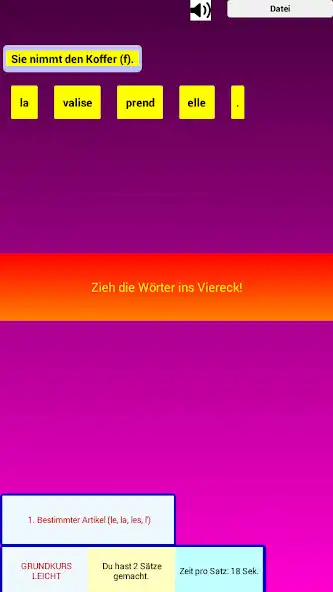 Play Französische Grammatik G as an online game Französische Grammatik G with UptoPlay