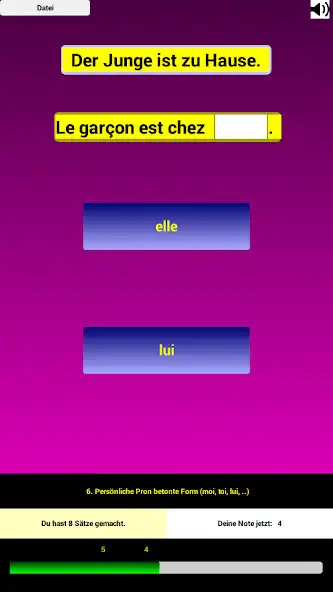 Play Französische Grammatiklücken G  and enjoy Französische Grammatiklücken G with UptoPlay