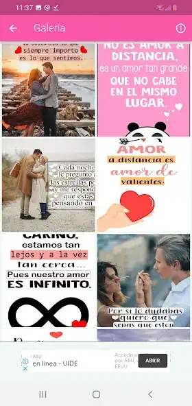 Play Frases Amor a Distancia  and enjoy Frases Amor a Distancia with UptoPlay