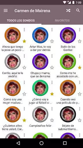 Play APK Frases de Carmen de Mairena  and enjoy Frases de Carmen de Mairena with UptoPlay com.FrasesTOPCarmendeMairena.SoundBoards