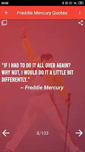 Play Freddie Mercury Quotes as an online game Freddie Mercury Quotes with UptoPlay