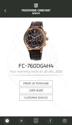 Play APK Frederique Constant Warranty  and enjoy Frederique Constant Warranty with UptoPlay com.frederiqueconstant.warranty