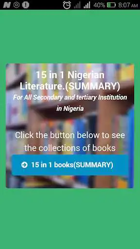 Play FREE 15 IN 1 NIGERIAN LITERATURE (SUMMARY)  and enjoy FREE 15 IN 1 NIGERIAN LITERATURE (SUMMARY) with UptoPlay