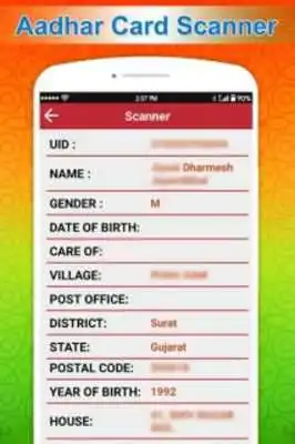 Play Free Aadhar Card Scanner Online Service