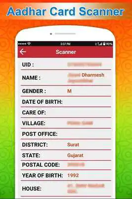Play Free Aadhar Card Scanner Online Service
