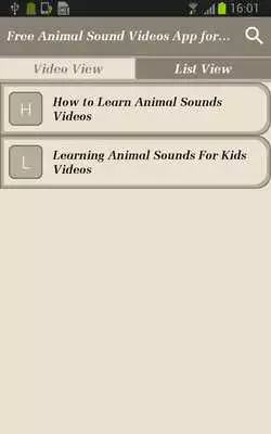 Play Free Animal Sound Videos App for Children  Kids