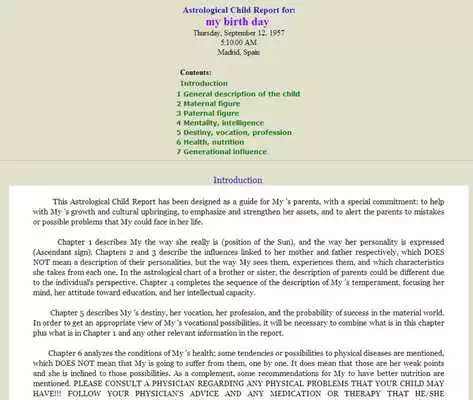 Play Free Astrology Reports