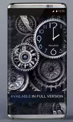 Play FREE Black Clock LiveWallpaper