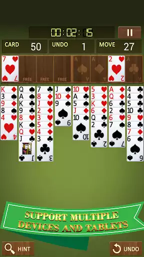 Play FreeCell Solitaire - Card Games as an online game FreeCell Solitaire - Card Games with UptoPlay
