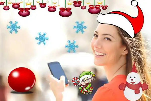 Play Free Christmas photo stickers