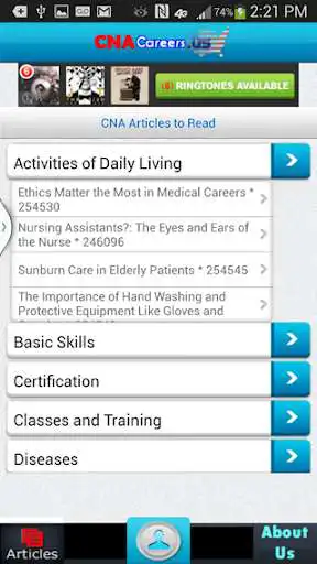 Play APK Free CNA Nursing Aide Articles  and enjoy Free CNA Nursing Aide Articles with UptoPlay com.voicesnet.cnaarticlesfree.main