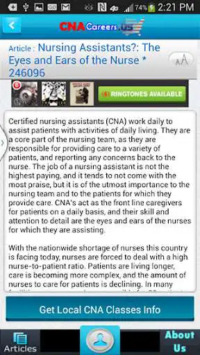 Play APK Free CNA Nursing Aide Articles  and enjoy Free CNA Nursing Aide Articles with UptoPlay com.voicesnet.cnaarticlesfree.main