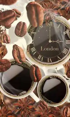 Play FREE coffee clock LWP Play FREE coffee clock LWP