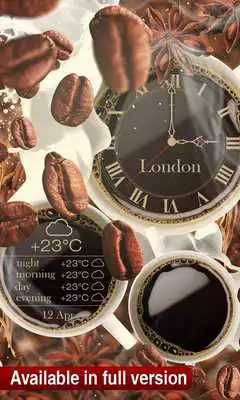 Play FREE coffee clock LWP Play FREE coffee clock LWP