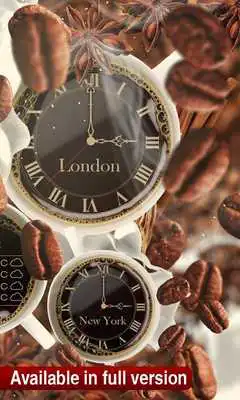 Play FREE coffee clock LWP Play FREE coffee clock LWP