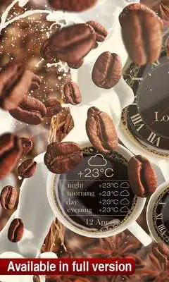 Play FREE coffee clock LWP Play FREE coffee clock LWP