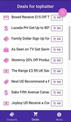 Play free coupons for Tophatter