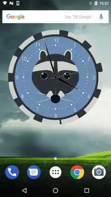 Play FREE Cute Cartoon Clock Widget