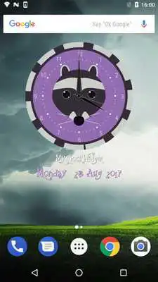 Play FREE Cute Cartoon Clock Widget