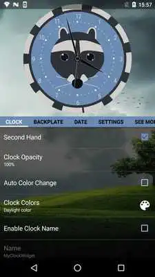 Play FREE Cute Cartoon Clock Widget